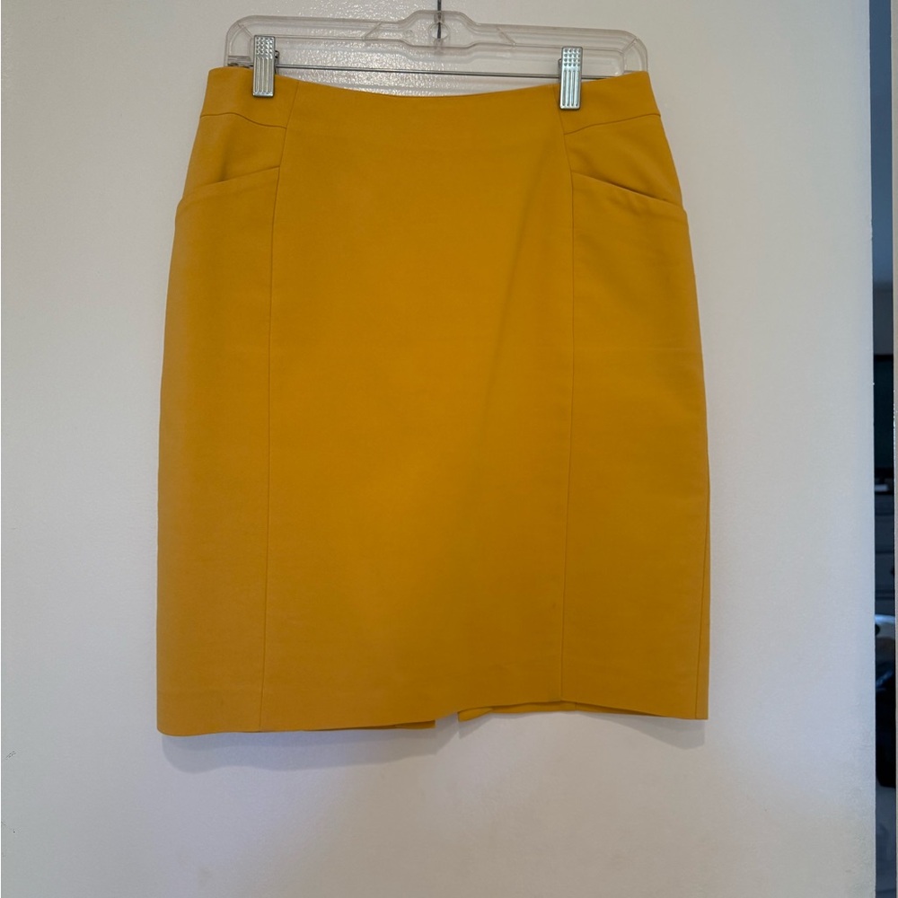 H&M Gold Elegant Mustard Skirt